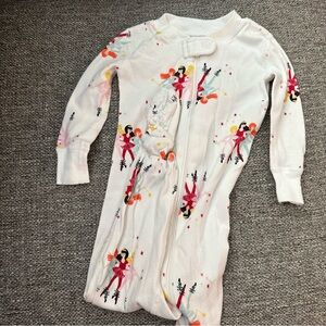 hanna andersson ballerina footed zip sleeper